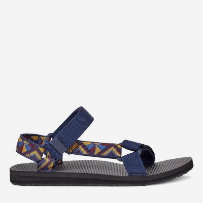 Teva Original Universal - Men's Teva Hiking Sandals - Navy Multicolor | India (ZCSR61095)